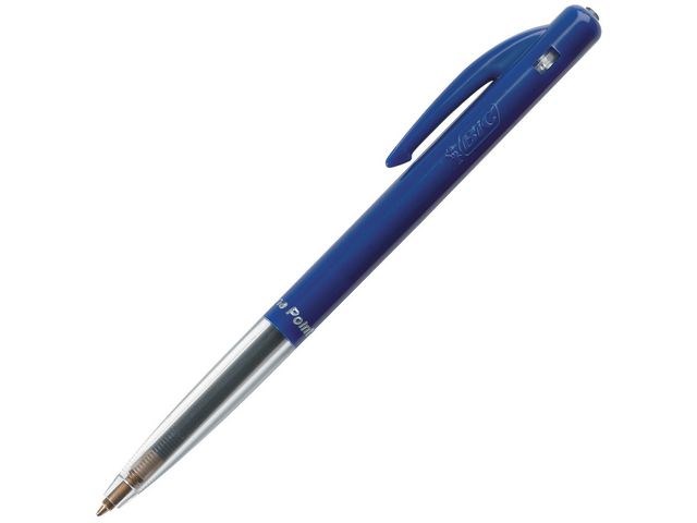 BIC M10 Clic - Confezione Da 10 Penne A Sfera Multicolore Con Corpo Trasparente, Meccanismo A Clic